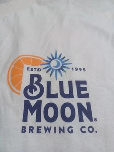 New BLUE MOON Cream Short Sleeved T Shirt Size L - Picture 1 of 4