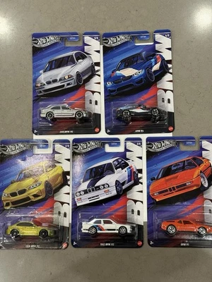 The 2025 Hot Wheels NEW Silver Series GRT01 BMW Full 5 Set includes - Image 1 of 4
