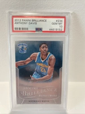 2012-13 Panini Brilliance Anthony Davis Rookie Card #234 Gem Mint PSA 10 - Image 1 of 2