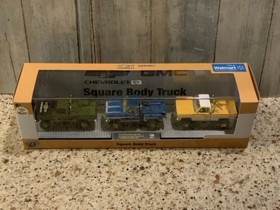 Set carrozzeria quadrata M2 Machines S39 Chevy GMC confezione da 3 CHASE Walmart Exclusive - Immagine 1 di 4