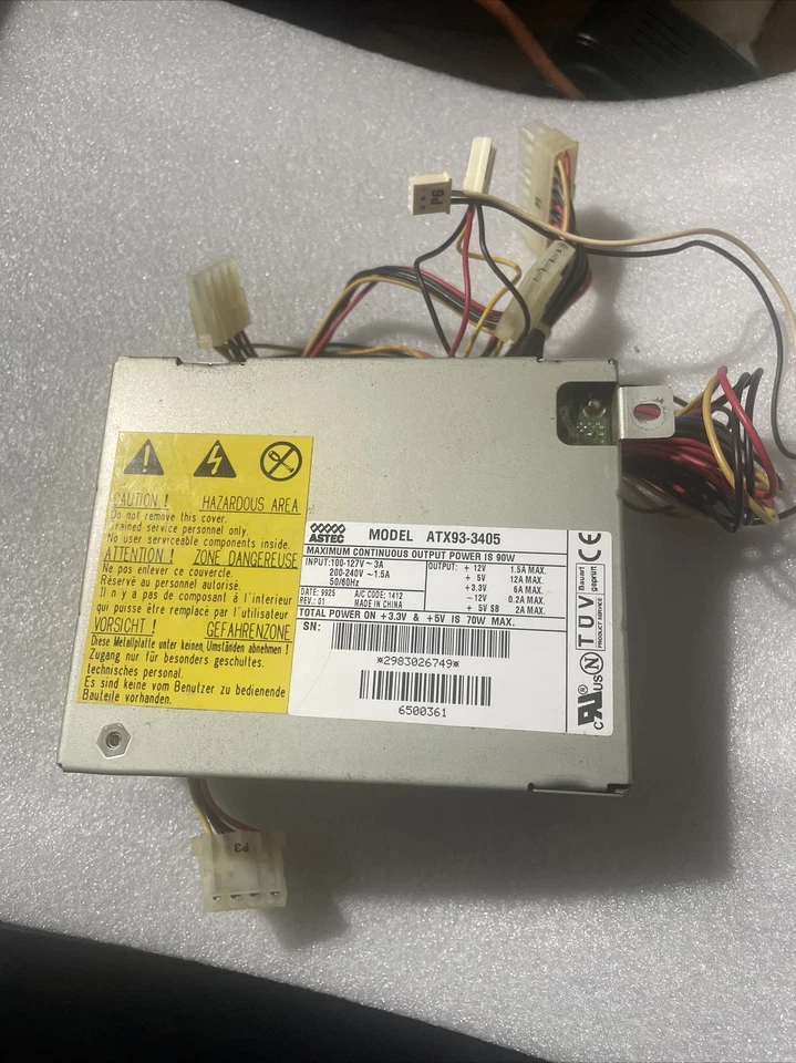 Astec ATX93-3405 90 Watt Power Supply Pre Owned - Image 1 of 4