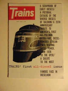 Trains The Magazine Of Railroading May 1962~First All Diesel Issue - Picture 1 of 1