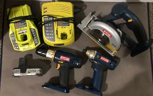 Ryobi 18V Power Tool Set- Working **Read Description** - Picture 1 of 10