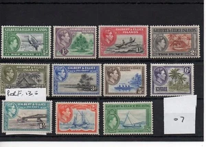 Gilbert & Ellice (07) George V1 - 1939 Selection - 11 values - mint - SG Cat £72 - Picture 1 of 1