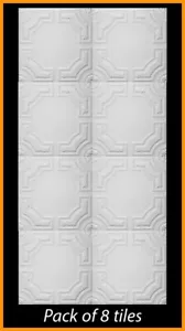 Fotografia Sfondo Sfondo 20x20 Polistirolo Soffitto Piastrelle Confezione da 8 12 R28A - Foto 1 di 5