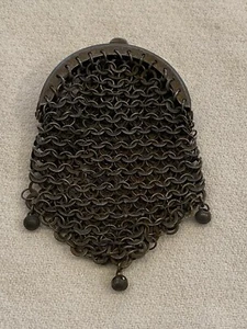 Petite bourse ancienne XIXeme - Maille D’acier - Picture 1 of 4