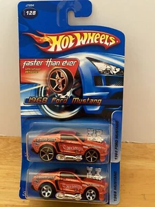 Hot Wheel 1968 Ford Mustangs, Orange, Lot of 2 - Picture 1 of 3