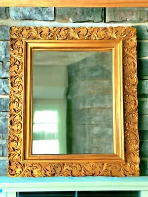 Espejo antiguo plegable dorado antiguo  Foto 1 de 2