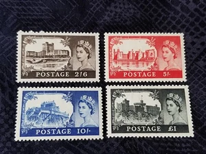 Great Britain MH Stamp - Queen Elizabeth II 1955-1958 Castles - B436 - Picture 1 of 3