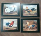 Lady Clare Traditional Place Mats Set of 4 Farmhouse Roosters Made in England