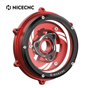 NICECNC Transparent Clutch Cover Plate Set For Ducati 1299 Panigale /S 2015-2017 - Picture 1 of 10