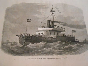 Gravure 1872 - Le Navire Cuirassé La Devastation - Bild 1 von 1