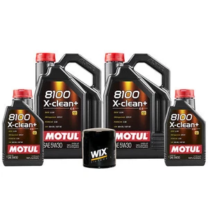 12L Motul 8100 X-CLEAN + 5W30 Wix Filter Motor Oil Change Kit API SN/CF - Picture 1 of 1
