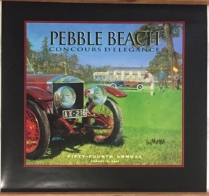Pebble Beach Concours d'Elegance 2004 Poster 23 x 25 (William Motta autographed? - Picture 1 of 9
