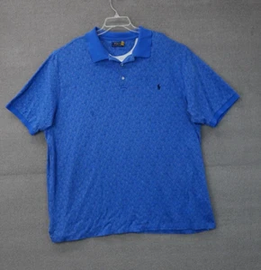 Polo Ralph Lauren Polo Shirt Men's Blue Size 4XLT - Picture 1 of 8