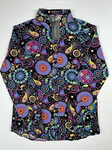 LucMatton Langarmshirt für Herren mittelschwarz geknöpft vorne tragbar Art Deco - Bild 1 von 6