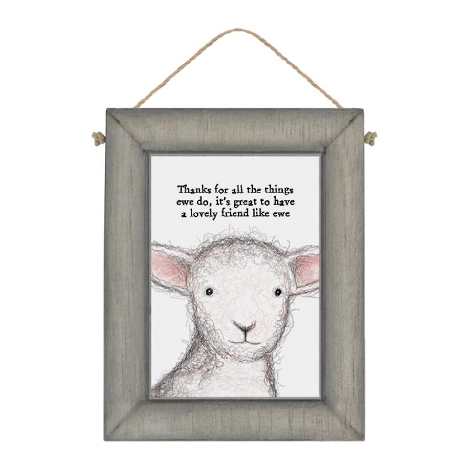 Handmade Plaque Gift Hanging Rustic Wooden Art Sign Sentimental Lovely Friend - Image 1 of 1