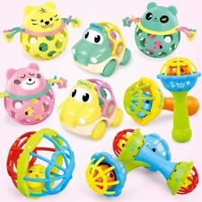 Soft Rubber Baby Hand Rattles Cartoon Exercise Fitness Grip Ball Kids New Toys