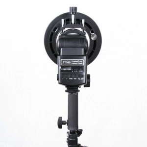 Handheld Grip S Bowens Mount Holder Bracket for Speedlite Flash Snoot Softbox - Picture 1 of 8