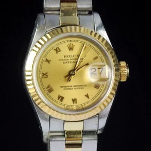Rolex Oyster Perpetual Datejust Ref, 69173 SS & Gold Automatic Ladies Watch 1986 - Picture 1 of 12