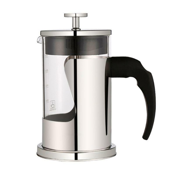 Hand Pressure Coffee Filter Pot Stainless Steel Home Hand Brewing Milk Frother Photo Related