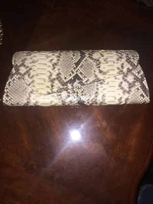Michael Kors Real Python Clutch Shoulder purse - Image 1 of 4
