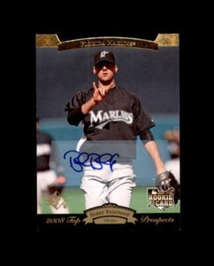 Burke Badenhop 2008 SP Timeline Autograph Marlins