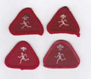 1970-2000 British/Uk Scouts - Insignia de competencia de atleta Cub Scout (4 Var) - Imagen 1 de 2