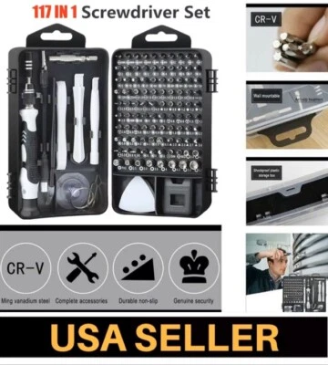 117 in 1 Screwdriver Repair Tool Kit for Electronic Smartphone Computer Watch - Image 1 of 4