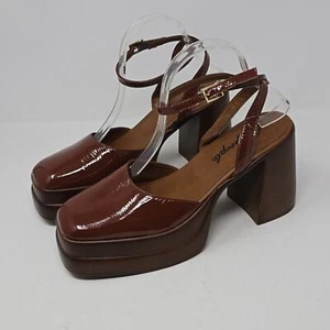 Free People Double Stack Plateau braun Mary Janes Damen Gr. 40 - Bild 1 von 7