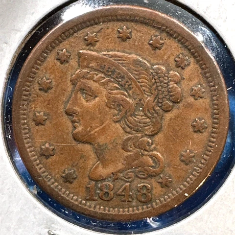 1848 1C Braided Hair Cent (74563) Cover