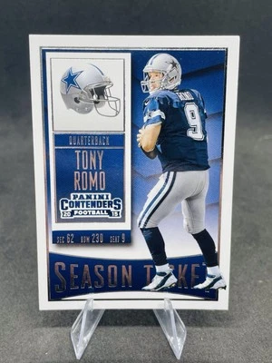2015 Panini Contenders Football Card Tony Romo Dallas Cowboys #87 - Image 1 of 2