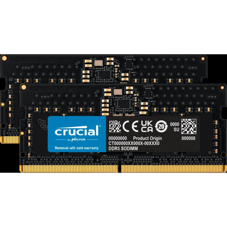 Micron 16GB Kit (2 x 8GB) DDR5-4800 SODIMM - Image 1 of 1