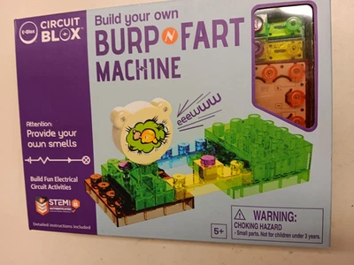 E-Blox Building Blocks STEM Circuit Kit, Build Your Own Burp & Fart Machine - Image 1 of 2