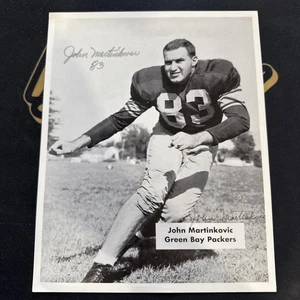 John Martinkovic Signed 8x10 Green Bay Packers Photo No COA - Imagen 1 de 3