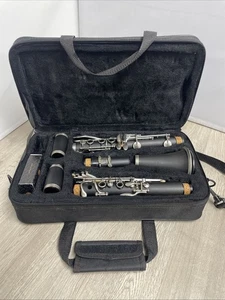 Clarinete Mendini de Cecilio Bb con 2 barriles, soporte y estuche banda de madera negra MH JD - Imagen 1 de 21