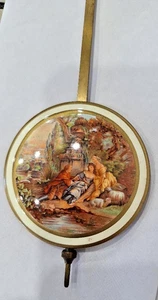 Hermle porcelain enamel dial 70 mm for 48-55-66 cm clock  movement - Imagen 1 de 2