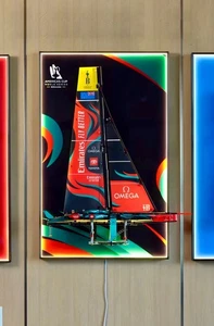 LED Display wall mount for LEGO 42174 Emirates Team New Zealand AC75 Yacht (A) - Picture 1 of 14