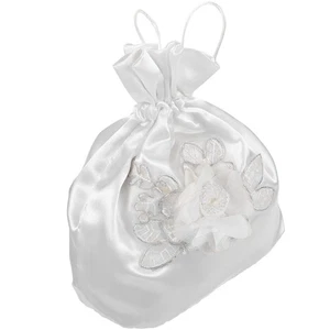  Borsello stampa floreale borsa a forma di fiore damigella d'onore per matrimonio decorato - Foto 1 di 12