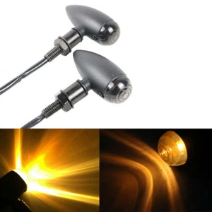2pcs Brake Amber Turn Signal Indicator Light Tail Universal Fit for Harley CT - Picture 1 of 12