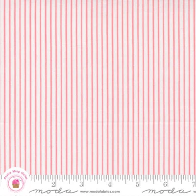 Moda RENEW 55563 11 Pink Strawberry Stripe SWEETWATER Quilt Fabric  - Image 1 of 4