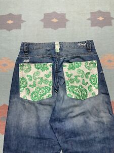 Vintage y2k baggy jeans coogi embroidered wide leg skater hip hop 34x33