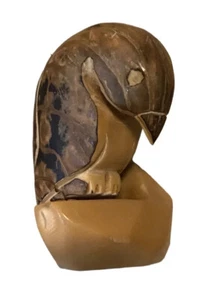 Mexican Handmade Hand Carved Stone? Bird On A Limb - Picture 1 of 18