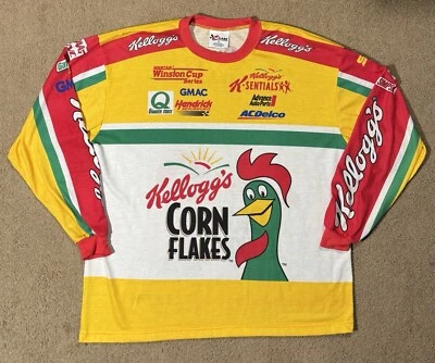 Camisa De Colección NASCAR Chase Authentics Kelloggs Terry Labonte AOP Manga Larga Talla-XL Foto 1 de 4