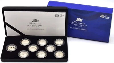 Silver Proof Britannia Coin Set 1/2oz 25th Anniversary 2012 Royal Mint BOX+COA - Image 1 of 4