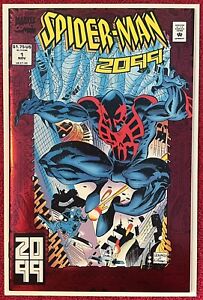 MARVEL SPIDER-MAN 2099 Vol 1 #1 Nov 92 BRIGHT RED FOIL COVER V Nice High Grade!