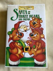 SANTA AND THE THREE BEARS & FRIENDS ~VHS, 1993 ~ SNAPCASE ~ 1+ SHIP