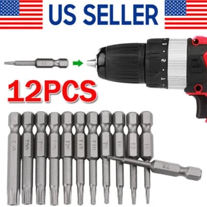 Security Torx Bit Set + Hex Key Allen Bit Set - For Power Drill & Impact Driver - Picture 1 of 8