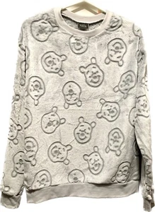 Disney Winnie The Pooh Women’s Sweatshirt, Medium, Kawaii Grey Soft Sweater Cute - Picture 1 of 2