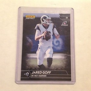 Jared Goff #186 Rams / California MVP 1/1 Made 2017 Panini Instant Black NFL